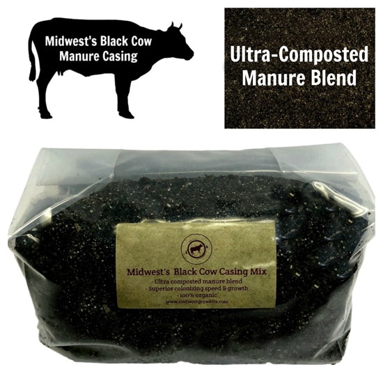 Midwest's Black Cow Manure Bulk Substrate & Casing Mix - 5 lbs