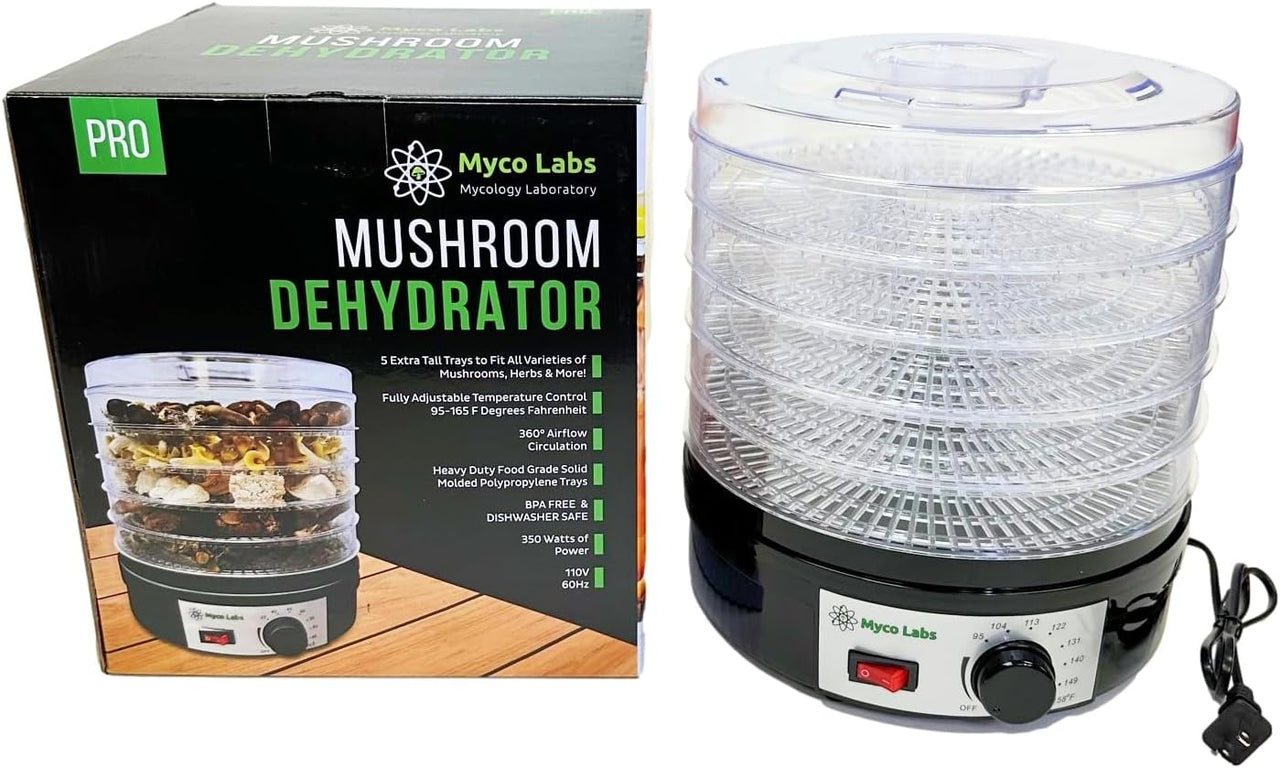 Mycolabs 350W Mushroom Dehydrator With Adjustable Temperature Control