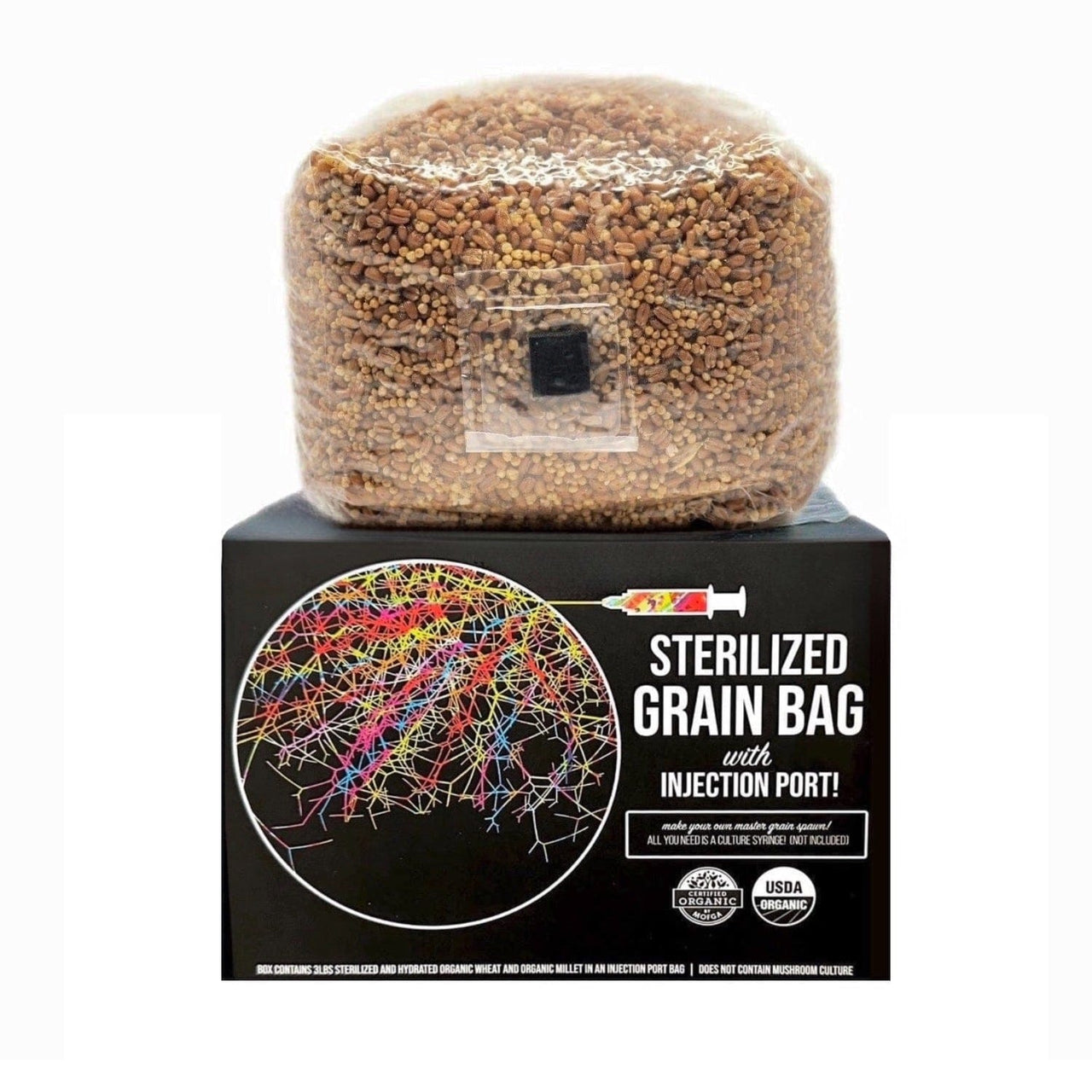North Spore Organic Sterilized Grain Bag with Injection Port